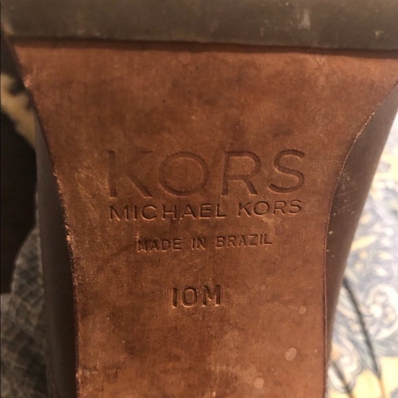 MICHAEL KORS SUEDE LEATHER SHEARLING BOOTS - Picture 5 of 6